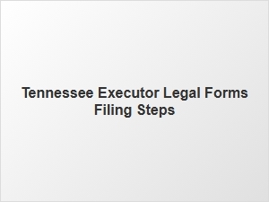 Tennessee Executor Legal Forms Filing Steps